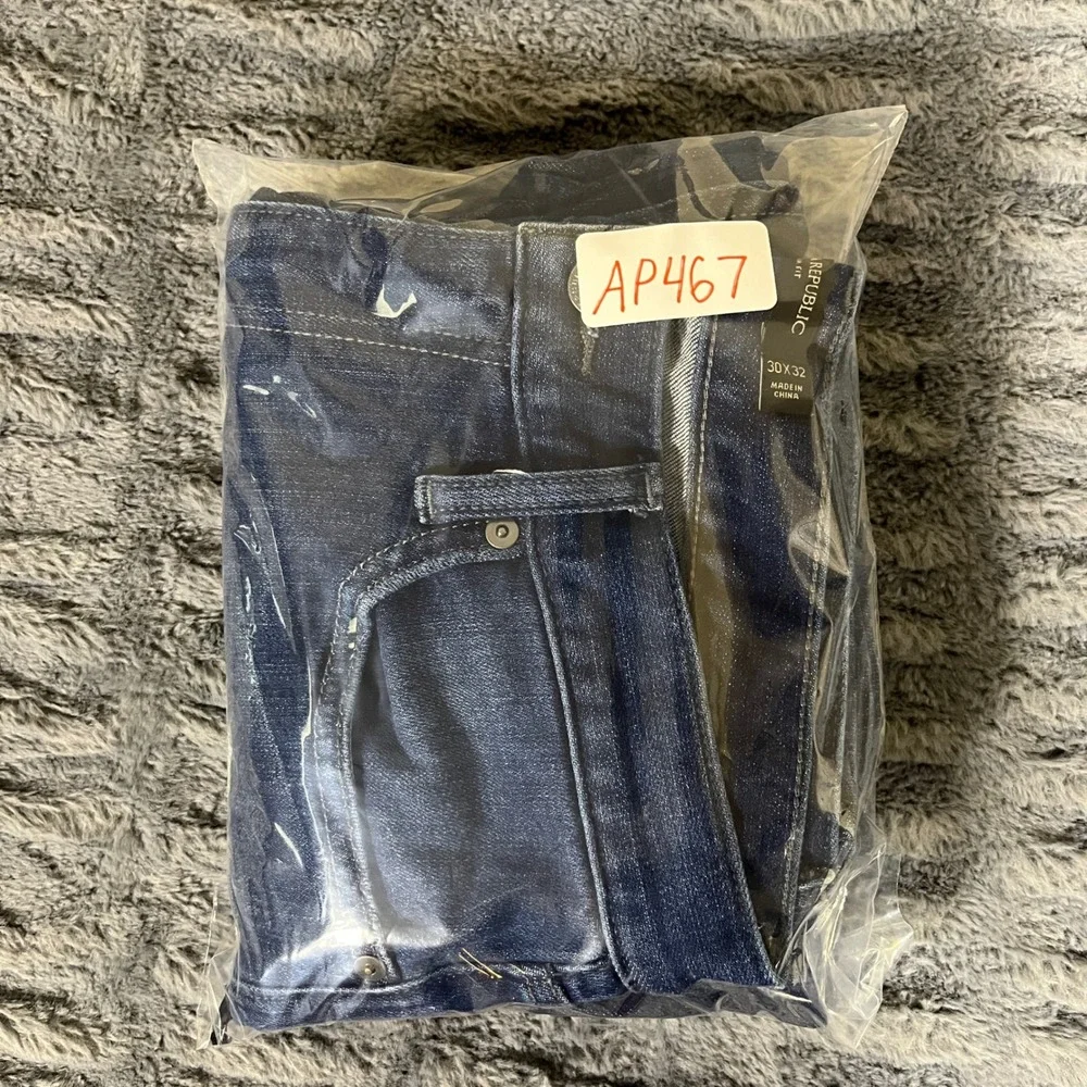 Banana Republic Slim Fit Jeans Mens‎ 30x32 Dark Wash Blue Stretch Denim AP467